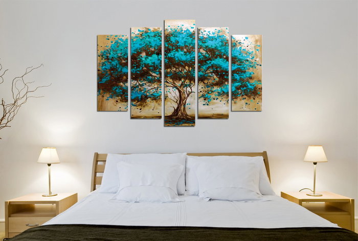 Wallity BC75 Lienzo Decorativo de 5 Piezas Multicolor